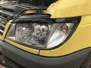 Mercedes Sprinter W901/902/903/904/905 1995–2006 Pestañas para faros (negro, ABS, 2000-2006) Negro Mate foto 3