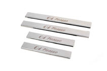 Citroen C-4 Picasso 2013–2022 Protectores de umbral Carmos (4 uds., acero inoxidable) foto 2