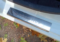 Renault Logan MCV 2013-2022 Protector de umbral Carmos V1 (4 uds, acero inoxidable) foto 2