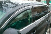 Audi Q7 2005-2015 Deflectores de ventana con moldura cromada (4 uds, HIC) foto 1