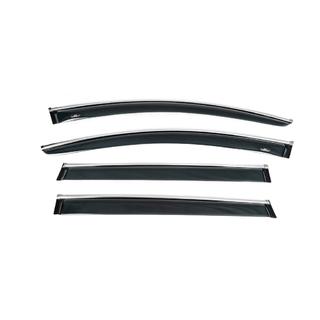 Deflectores de ventana con moldura cromada (4 uds, HIC) Audi Q7 2005-2015 foto 4