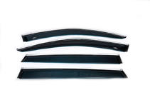 Audi Q7 2015–2026 Deflectores de ventana con moldura cromada (4 uds, HIC) foto 5