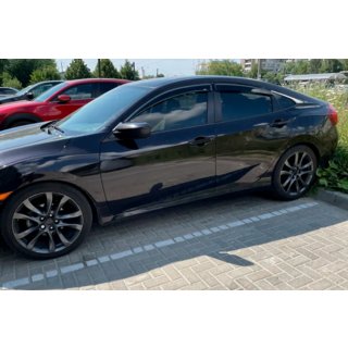 Deflectores de Ventana (4 uds, HIC) Honda Civic Sedan X 2016-2021 foto 1