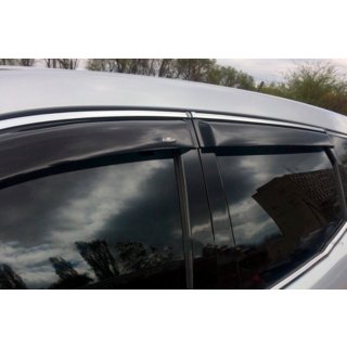 Deflectores de ventana con moldura cromada LONG (4 uds, HIC) foto 4