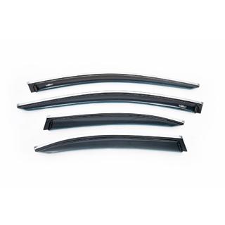 Deflectores de Ventana con Moldura Cromada SD (4 uds, HIC) Mercedes C-class W205 2014-2021 foto 2