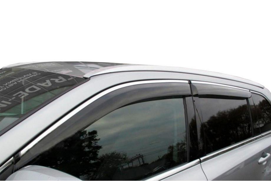Nissan Juke 2010-2019 Deflectores de ventana con moldura cromada (4 uds, HIC) Foto 1