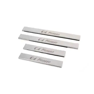 Embellecedores de estriberas Carmos (4pcs, acero inoxidable) Citroen C-4 Picasso 2006-2013 foto 3