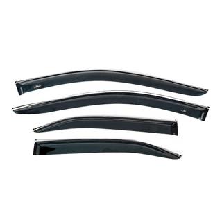 Deflectores de ventana con moldura cromada (EU, 4 uds, HIC) Toyota Camry 2006-2011 foto 2