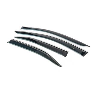 Deflectores de ventana con moldura cromada (EU, 4 uds, HIC) Toyota Camry 2006-2011 foto 4