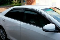 Toyota Camry 2011–2017 Deflectores de ventana con moldura cromada (2011-2017 EU / 2011-2014 USA, 4 uds, HIC) foto 6