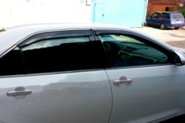 Toyota Camry 2011–2017 Deflectores de ventana con moldura cromada (2011-2017 EU / 2011-2014 USA, 4 uds, HIC) foto 7