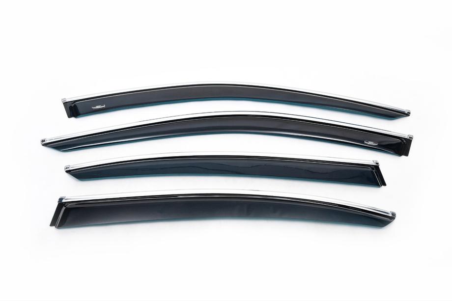 Volkswagen Passat B8 2015-2023 Deflectores de Ventana con Moldura Cromada SD (4 uds, HIC) Foto 2