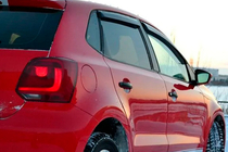Volkswagen Polo 2010-2017 Deflectores de Ventana HB (4 uds, HIC) foto 2