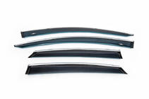 Ford Mondeo 2014-2022 Deflectores de ventana con moldura cromada (4 uds, HIC) foto 2