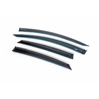 Deflectores de ventana con moldura cromada (4 uds, HIC) Ford Mondeo 2014-2022 foto 3