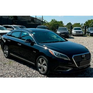 Deflectores de ventana con moldura cromada (4 uds, HIC) Hyundai Sonata LF 2014-2019 foto 4