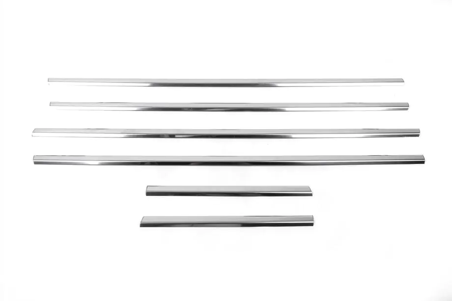 Nissan X-trail T30 2002-2007 Molduras de Ventanas Acero Inoxidable (6 pcs) Foto 2