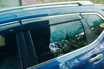 Nissan X-trail T32/Rogue 2014-2021 Deflectores de ventana con moldura cromada (4 uds, HIC) foto 3
