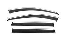 Nissan X-trail T32/Rogue 2014-2021 Deflectores de ventana con moldura cromada (4 uds, HIC) foto 4