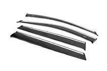 Nissan X-trail T32/Rogue 2014-2021 Deflectores de ventana con moldura cromada (4 uds, HIC) foto 5