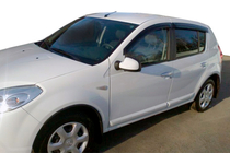 Renault Sandero 2007-2013 Deflectores de Ventana (4 uds, HIC) foto 1