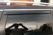 Volkswagen Passat B6 2006-2012 Deflectores de ventana con moldura cromada SW (4 uds, HIC) foto 4