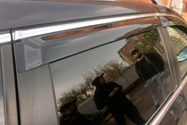 Volkswagen Passat B6 2006-2012 Deflectores de ventana con moldura cromada SW (4 uds, HIC) foto 10