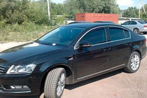 Volkswagen Passat B7 2012-2015 Deflectores de Ventana con Moldura Cromada SW (4 uds, EU, HIC) foto 3