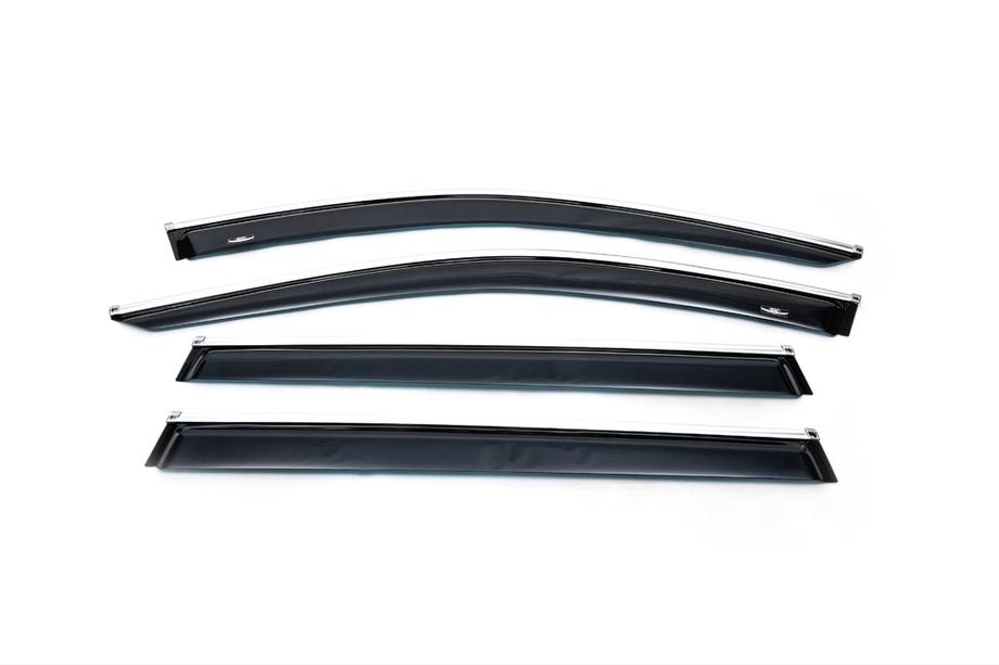 Volkswagen Passat B8 2015-2023 Deflectores de ventana con moldura cromada Variant (4 uds, HIC) Foto 3
