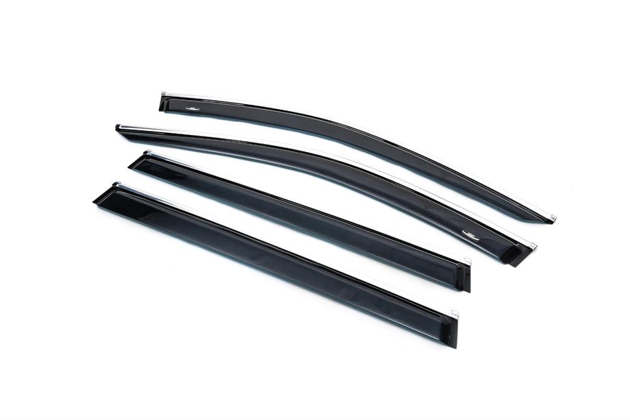 Volkswagen Passat B8 2015-2023 Deflectores de ventana con moldura cromada Variant (4 uds, HIC) Foto 4