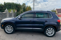Volkswagen Tiguan 2007-2016 Deflectores de ventana con moldura cromada (4 uds, HIC) foto 2