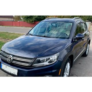Deflectores de ventana con moldura cromada (4 uds, HIC) Volkswagen Tiguan 2007-2016 foto 1