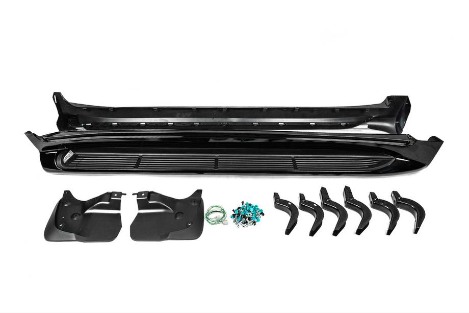 Lexus LX570/450d 2008-2022 Faldones laterales con LED (diseño Lexus 2012-2016) Negro Foto 6