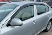 Skoda Octavia II A5 2010-2013 Deflectores de Ventana Liftback (4 uds, HIC) foto 6