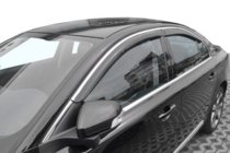 Volvo S80 2006-2016 Deflectores de ventana con moldura cromada (4 uds, HIC) foto 1