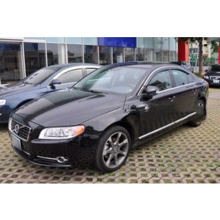 Deflectores de ventana con moldura cromada (4 uds, HIC) Volvo S80 2006-2016 foto 2