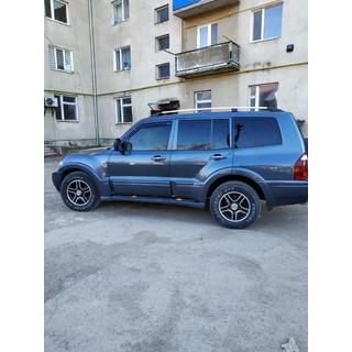Barras de techo Cromo diseño turco (2 uds) Mitsubishi Pajero Wagon III 1999-2006 foto 4