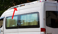 Mercedes Sprinter W906 2006–2018 Barras de techo (imprimadas para pintar) foto 1