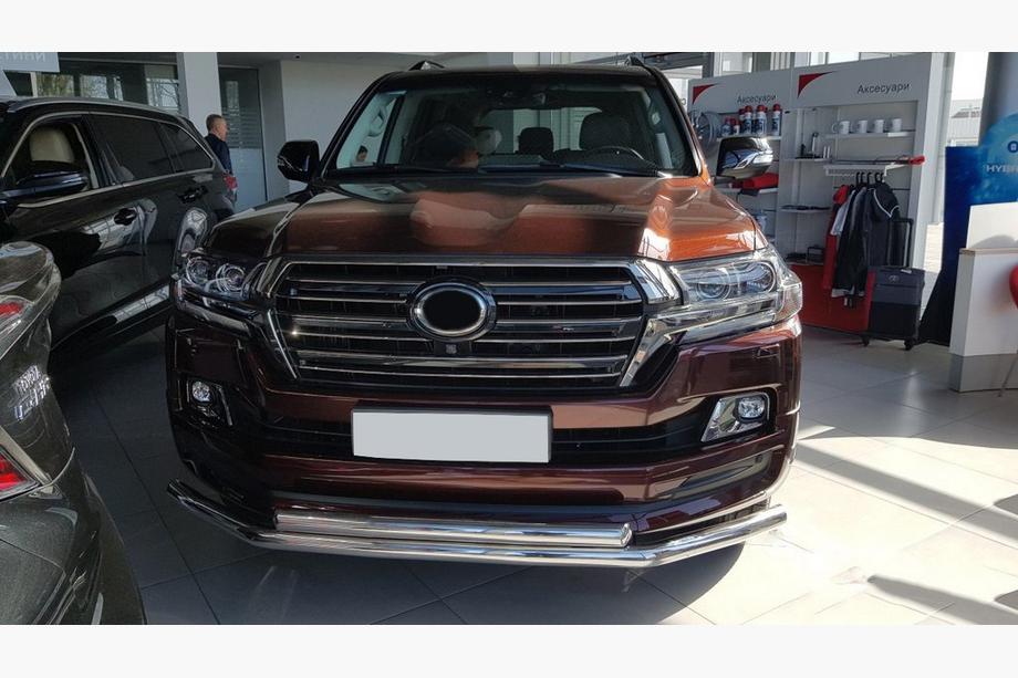 Toyota Land Cruiser 200 2007-2021 Defensa Delantera ST014 (2015+, Acero Inoxidable) 60mm x 60mm Foto 3