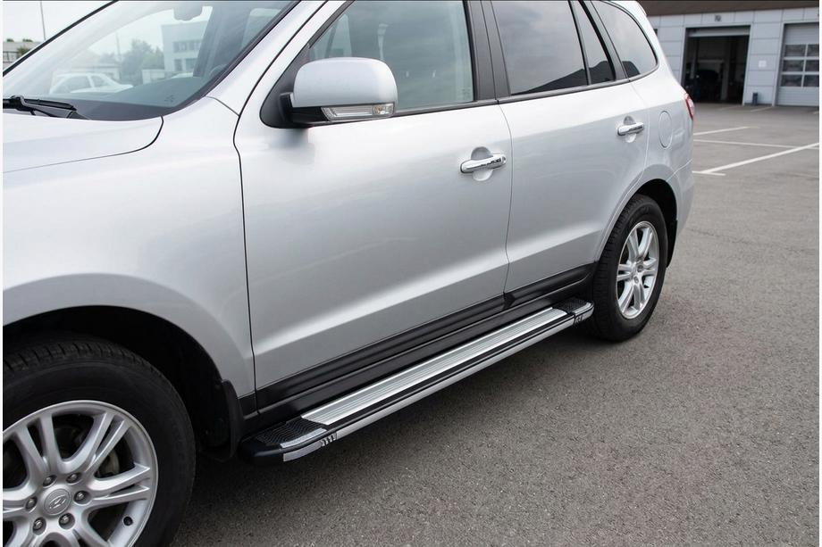 Hyundai Santa Fe 2 2006-2012 Estribos Laterales Rainbow (2 uds., aluminio) Image