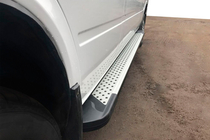 Volkswagen LT 1995-2006 Estribos Laterales Allmond Grey (2 uds., Aluminio) foto 1
