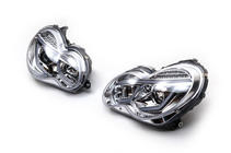 Mercedes C-class W203 2000-2007 Faros delanteros con luces diurnas LED (2 uds) Oscuro foto 4