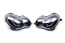 Mercedes C-class W203 2000-2007 Faros delanteros con luces diurnas LED (2 uds) Oscuro foto 7