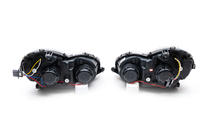 Mercedes C-class W203 2000-2007 Faros delanteros con luces diurnas LED (2 uds) Oscuro foto 6