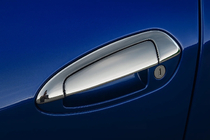 Fiat Linea 2006-2018 Cubiertas cromadas para manijas de puerta con parte superior (8 piezas, acero inoxidable) foto 1