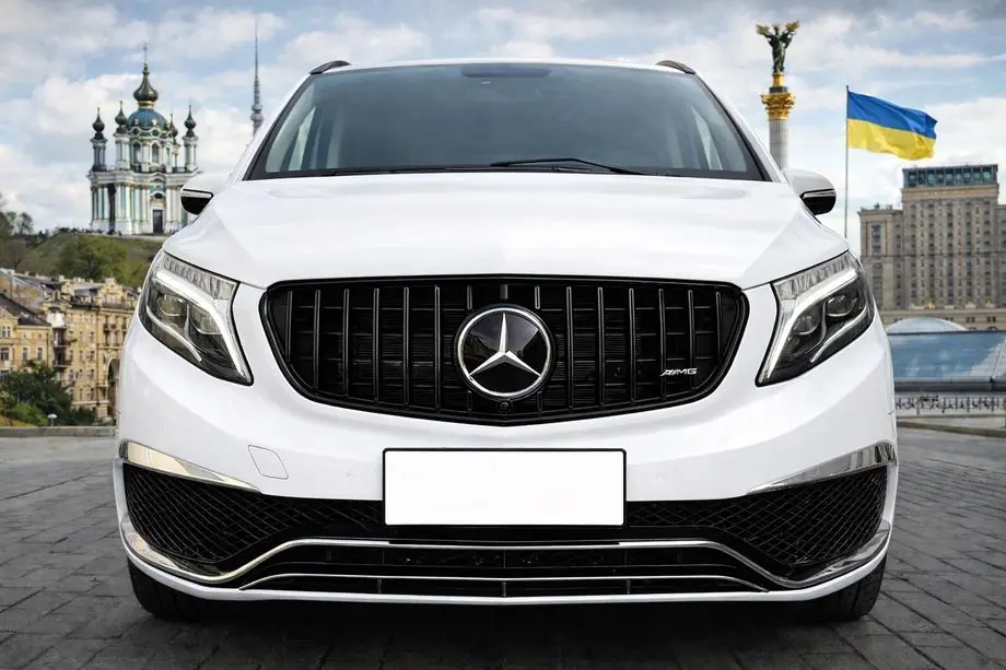 Mercedes Vito/V-class W447 2014- Parrilla Delantera GT Panamericana Negra (2014-2019 para V-class) Image