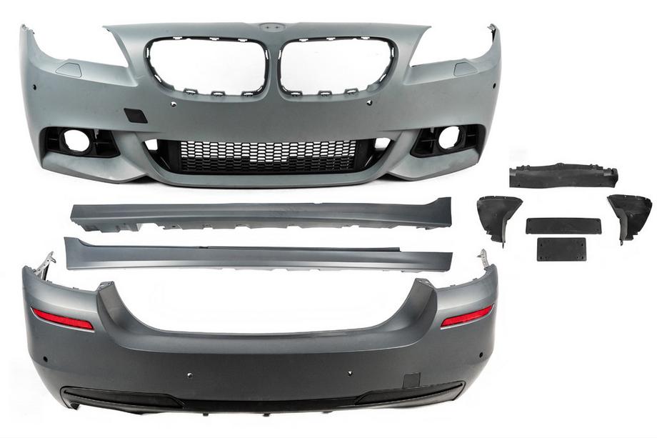 BMW 5 Series F10/F11 2010–2016 Kit de carrocería (M-Performance LCI) Escape simple con doble salida Foto 2