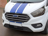 Ford Custom 2013-2022 Cubiertas de Parrilla Cromadas 2018+ (4 uds, Acero Inoxidable) foto 1