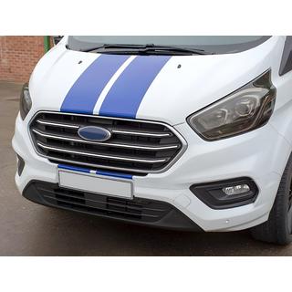 Cubiertas de Parrilla Cromadas 2018+ (4 uds, Acero Inoxidable) Ford Custom 2013-2022 foto 1