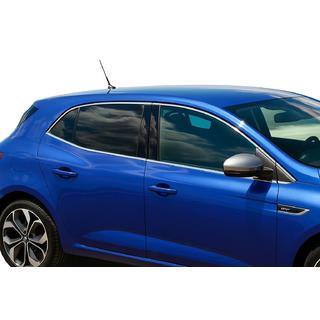 Juego completo de molduras de ventanas (HB, 12 pzs, acero inoxidable) Renault Megane IV 2016-2025 foto 1